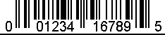 Random Weight UPCA Barcode