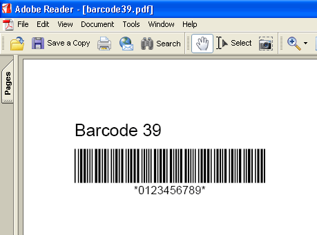 CODE 3of9 Barcode