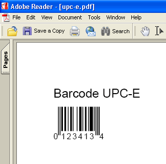 UPC-E Barcode